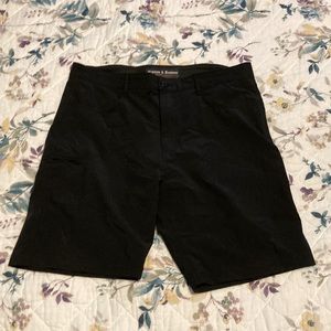 Black athletic mens shorts size 36
